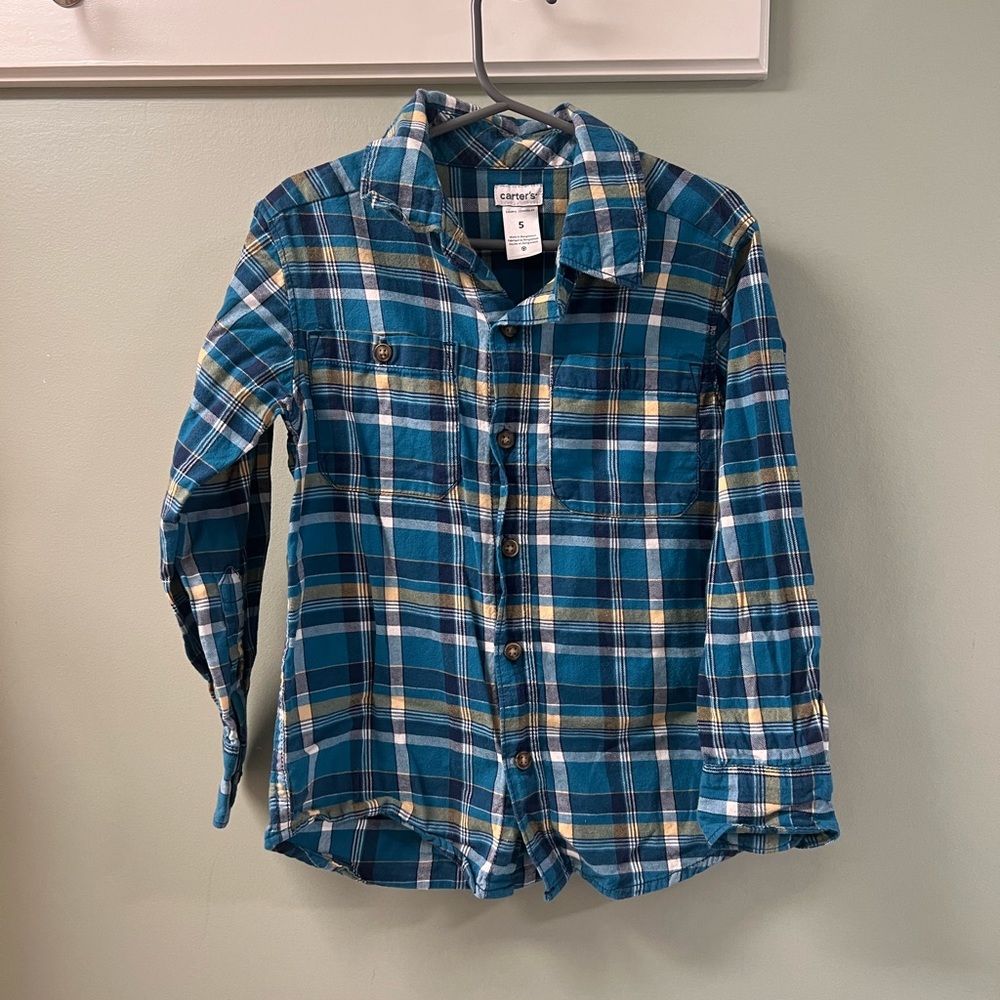 Carters‎ Plaid Button Down